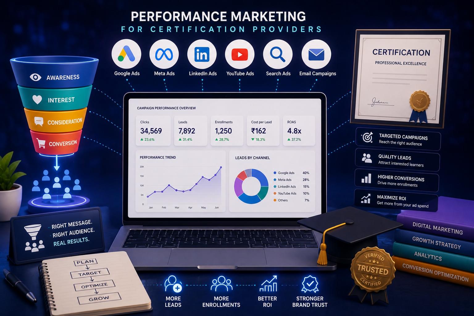 Performance Marketing for Certification Providers | Scale Enrollments in the Professional Learning Market